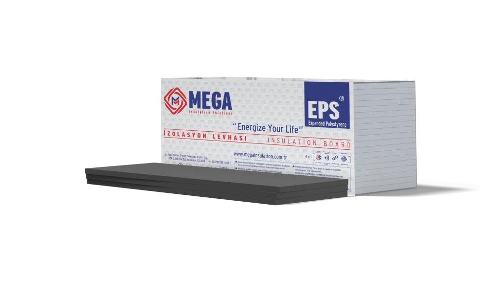 Mega EPSG grey EPS ETICS boards with their package
