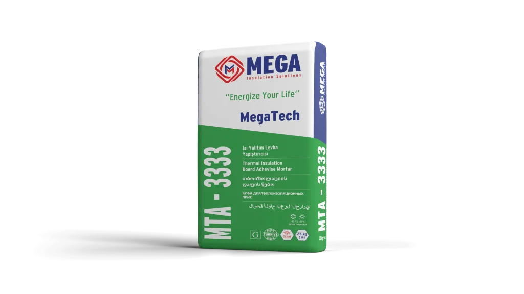 25 kg bag of MegaTech MTA-3333 thermal insulation board adhesive