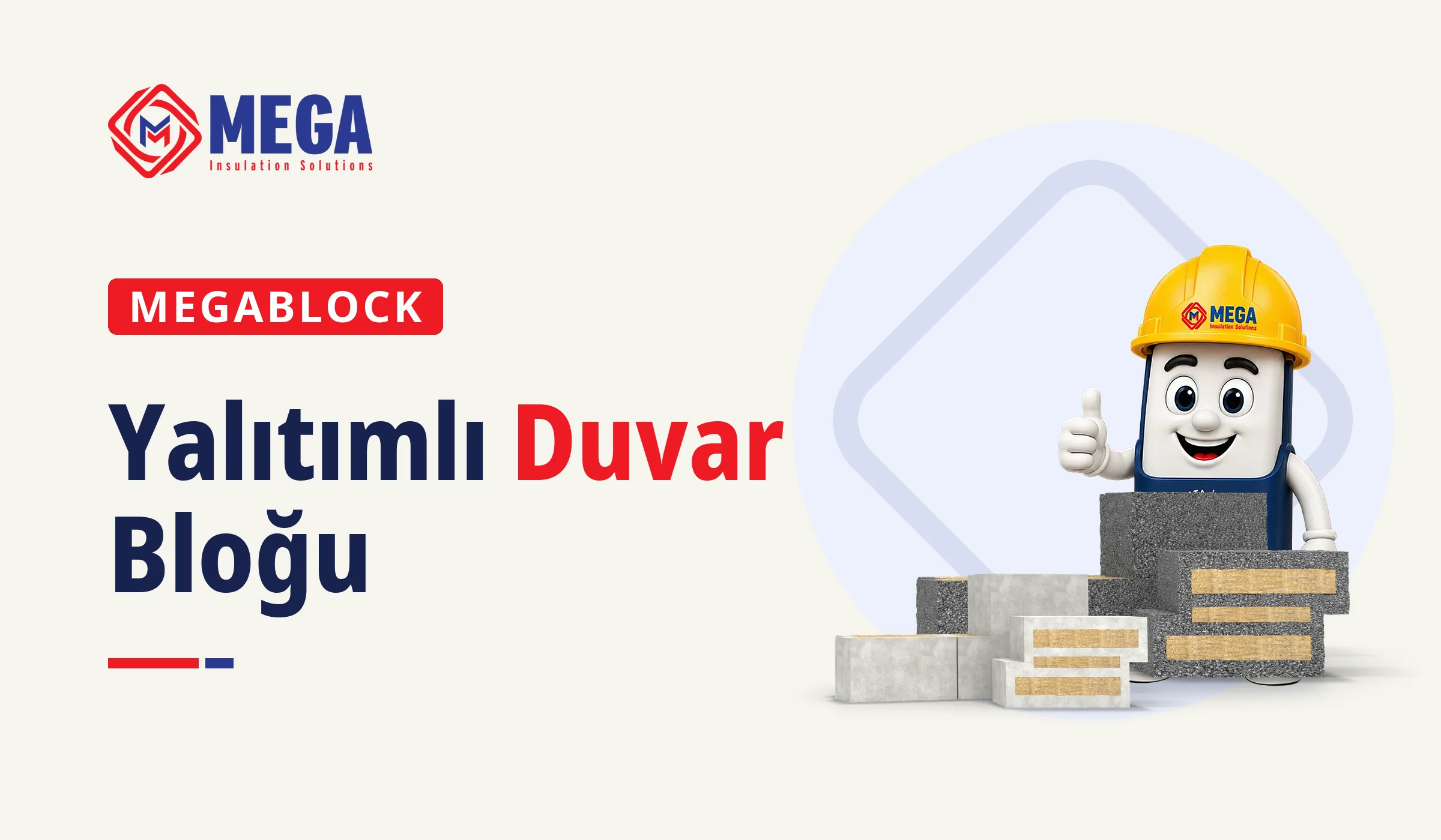 MegaBlock nedir rehberinin kapağında taşyünü katmanlı MegaBlock ısı ve ses yalıtım blokları